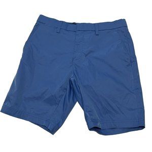 cross sports wear mens sz 30 blue golf athletic shorts flat front bermuda 7.5”L